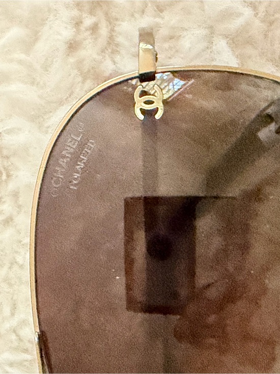 CHANEL Accessories - CHANEL Polarized Gold Aviator Sunglasses | Brown Gradient Lenses | CC Logo